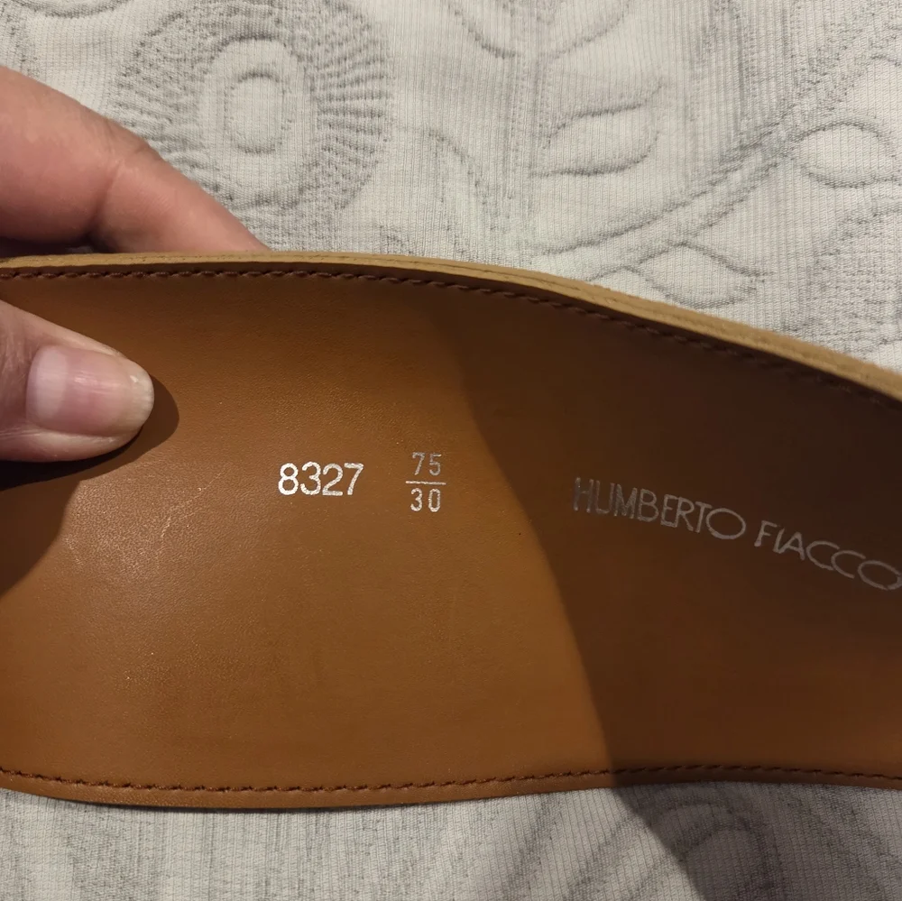 Vintage Humberto Fiacco Womens Floral Embroidered Suede Belt Size Small - Picture 4 of 9